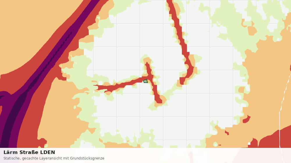Statische Kartenansicht: Lärm Straße LDEN