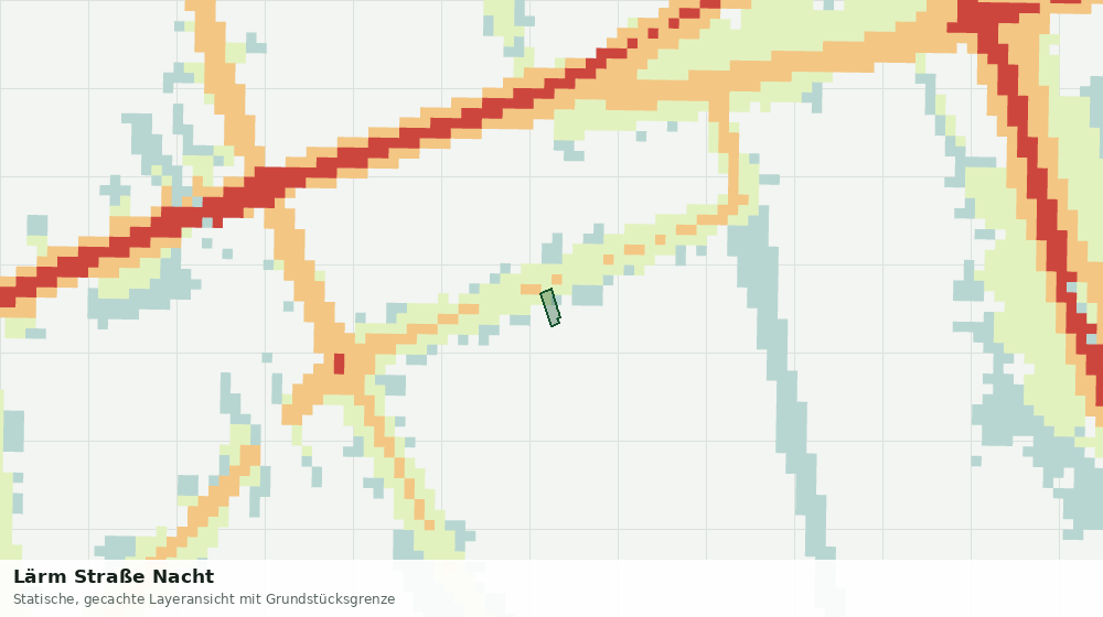 Statische Kartenansicht: Lärm Straße Nacht