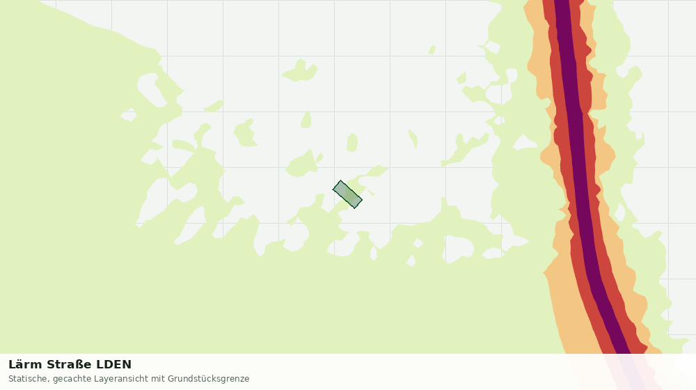 Statische Kartenansicht: Lärm Straße LDEN