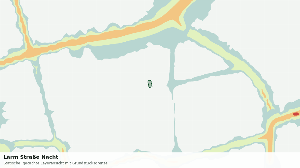 Statische Kartenansicht: Lärm Straße Nacht
