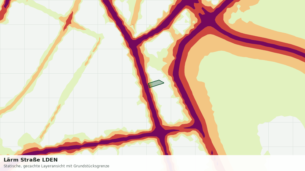 Statische Kartenansicht: Lärm Straße LDEN