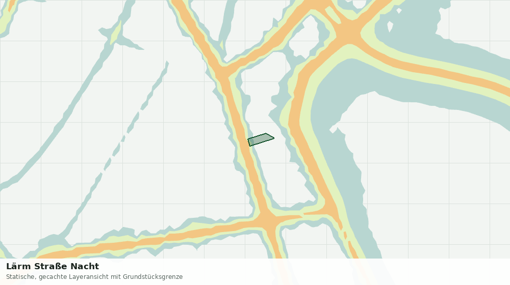 Statische Kartenansicht: Lärm Straße Nacht