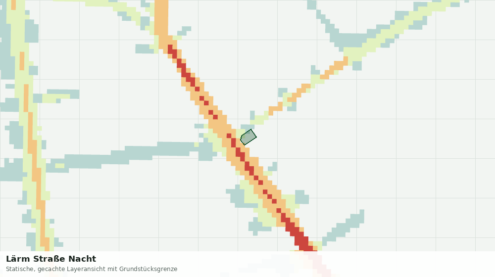 Statische Kartenansicht: Lärm Straße Nacht
