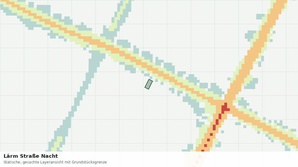 Statische Kartenansicht: Lärm Straße Nacht