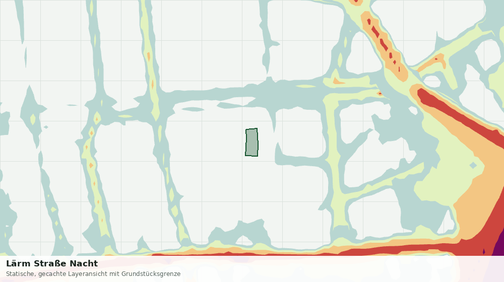 Statische Kartenansicht: Lärm Straße Nacht
