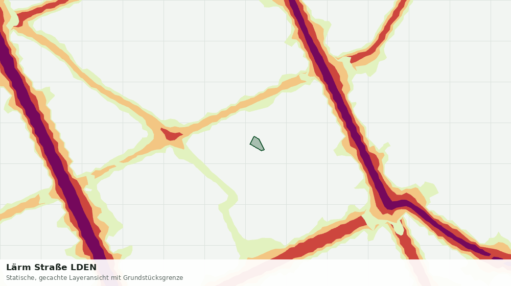 Statische Kartenansicht: Lärm Straße LDEN