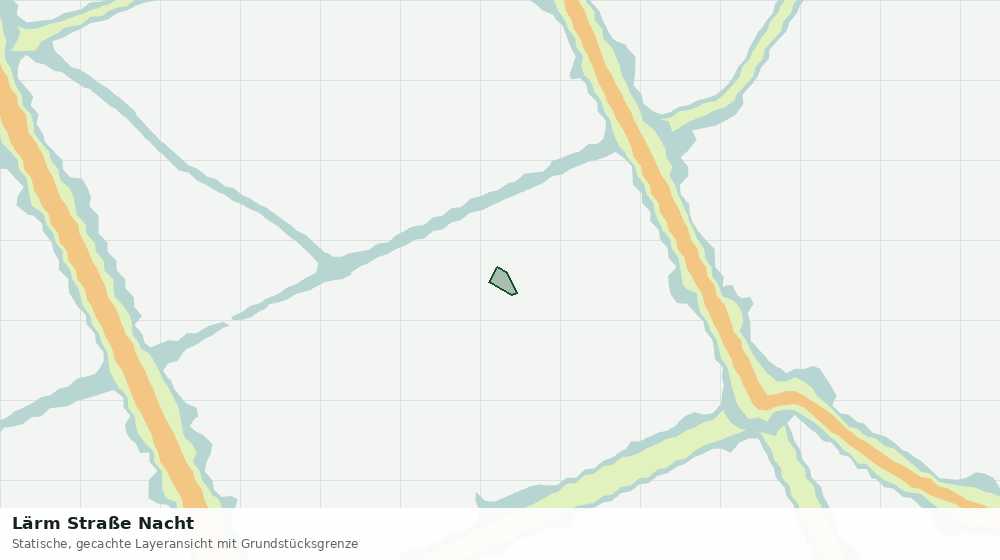 Statische Kartenansicht: Lärm Straße Nacht