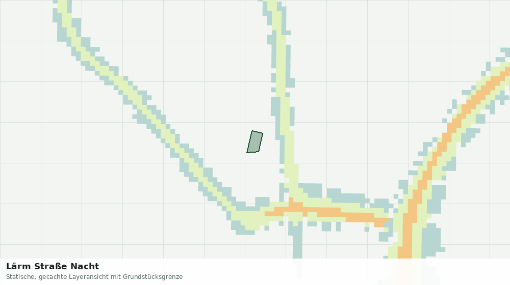 Statische Kartenansicht: Lärm Straße Nacht