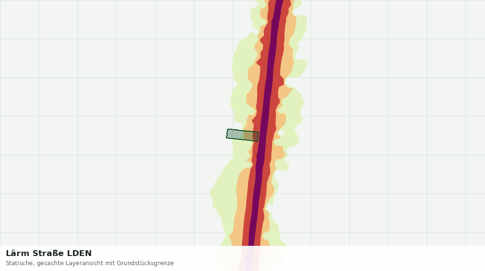 Statische Kartenansicht: Lärm Straße LDEN