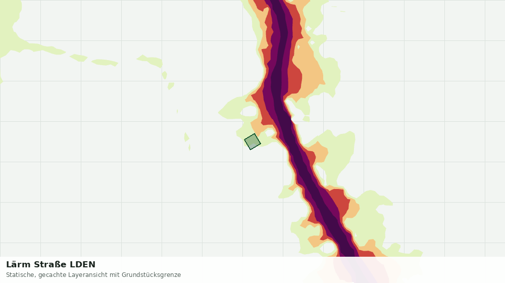 Statische Kartenansicht: Lärm Straße LDEN