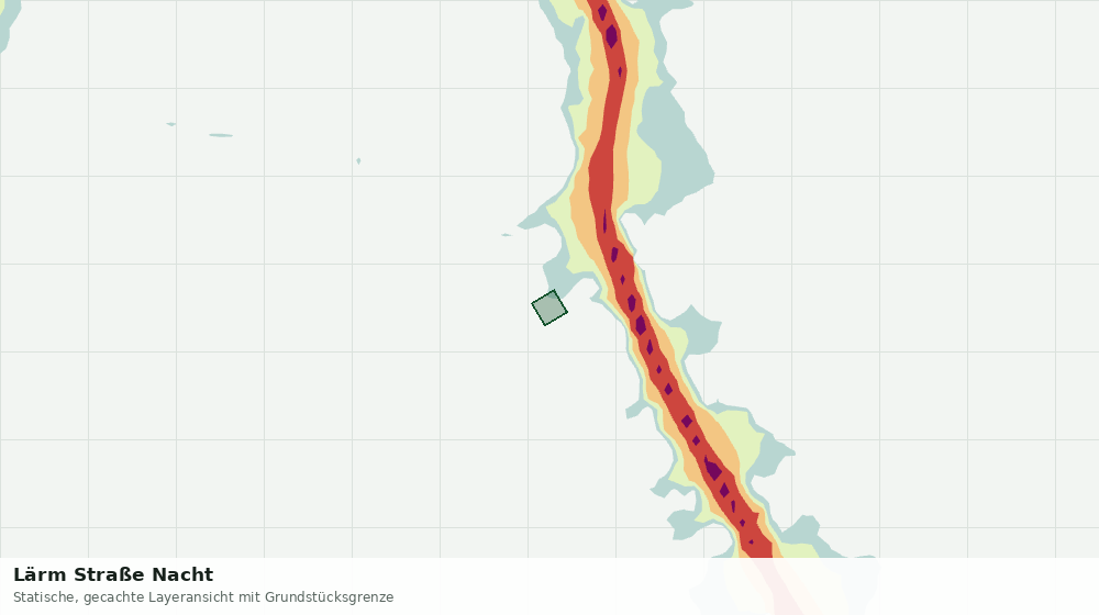 Statische Kartenansicht: Lärm Straße Nacht