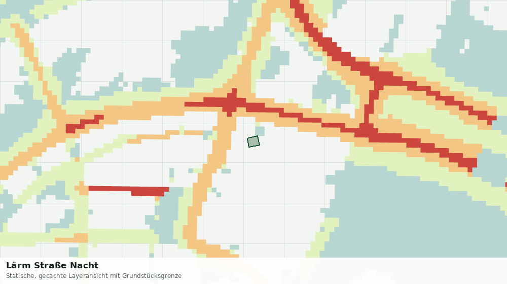 Statische Kartenansicht: Lärm Straße Nacht