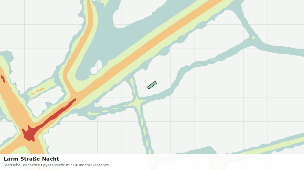 Statische Kartenansicht: Lärm Straße Nacht