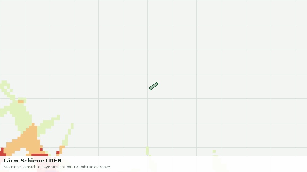 Statische Kartenansicht: Lärm Schiene LDEN