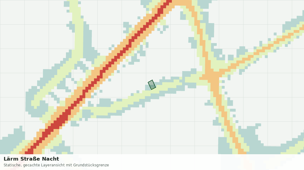 Statische Kartenansicht: Lärm Straße Nacht