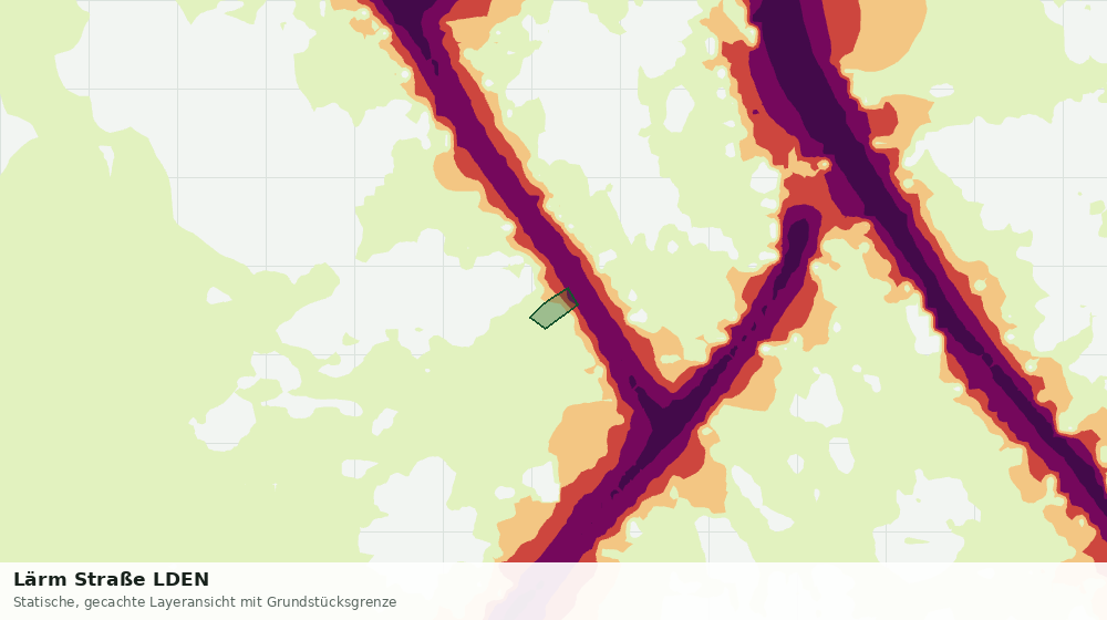 Statische Kartenansicht: Lärm Straße LDEN