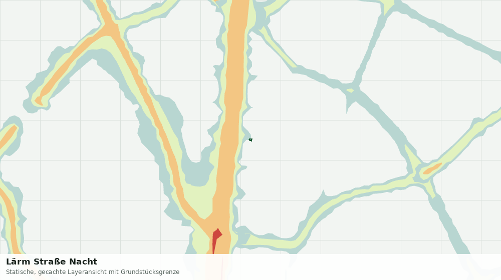 Statische Kartenansicht: Lärm Straße Nacht