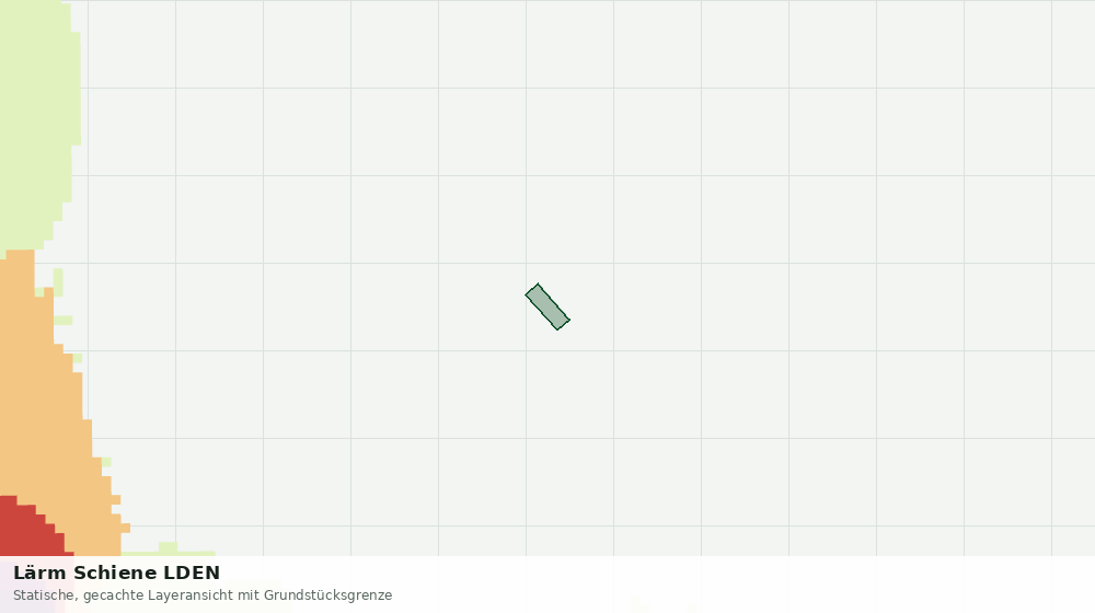 Statische Kartenansicht: Lärm Schiene LDEN