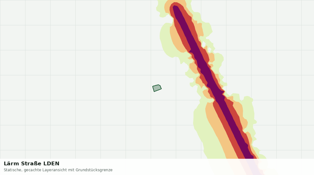 Statische Kartenansicht: Lärm Straße LDEN