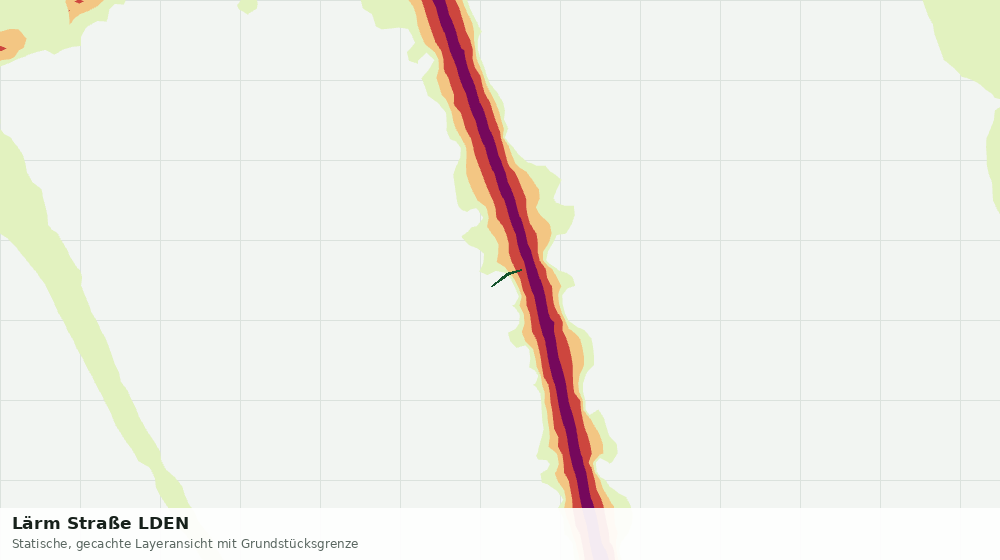Statische Kartenansicht: Lärm Straße LDEN