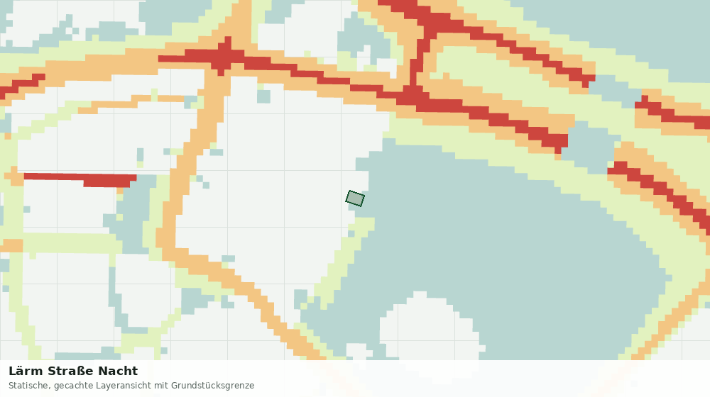 Statische Kartenansicht: Lärm Straße Nacht