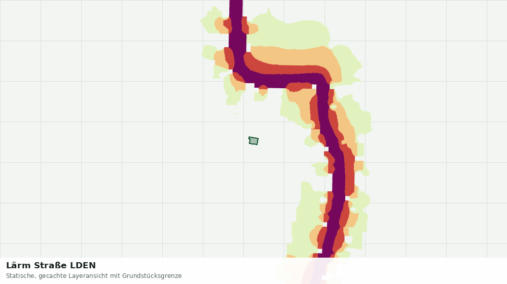Statische Kartenansicht: Lärm Straße LDEN