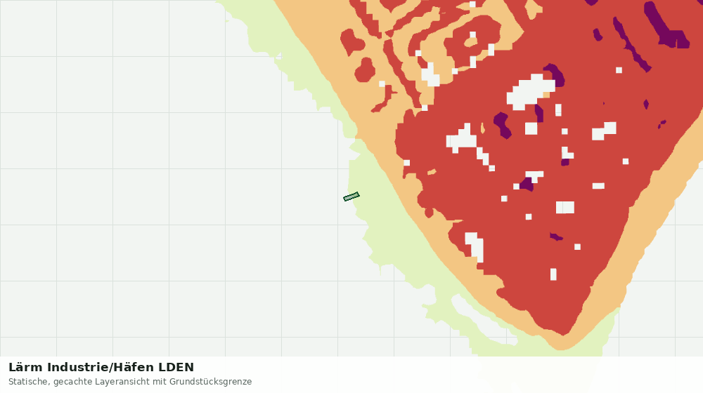 Statische Kartenansicht: Lärm Industrie/Häfen LDEN