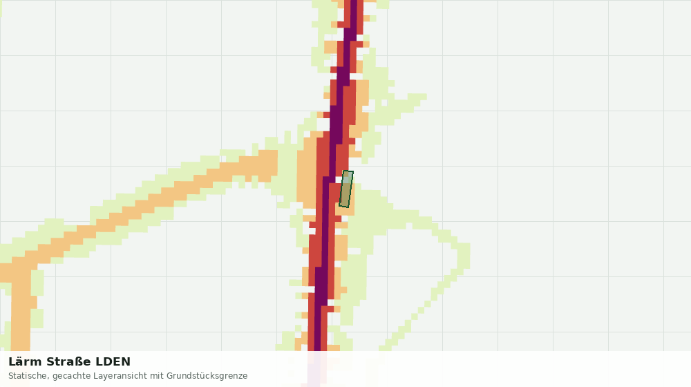 Statische Kartenansicht: Lärm Straße LDEN