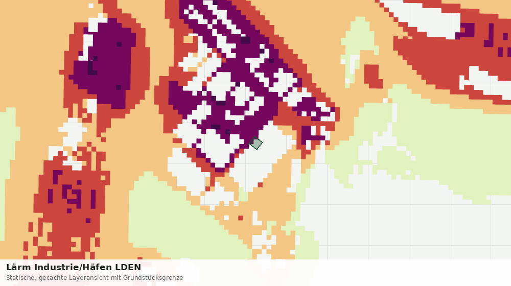 Statische Kartenansicht: Lärm Industrie/Häfen LDEN