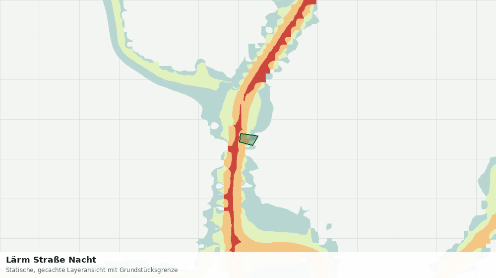 Statische Kartenansicht: Lärm Straße Nacht