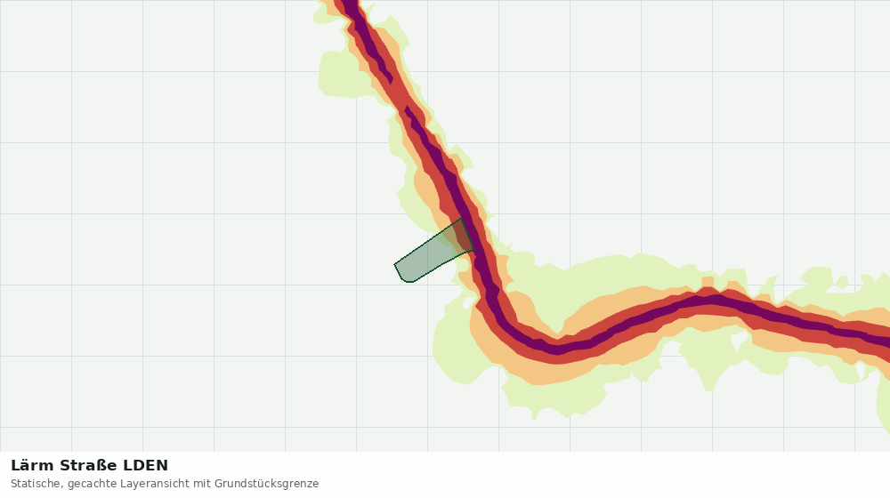 Statische Kartenansicht: Lärm Straße LDEN