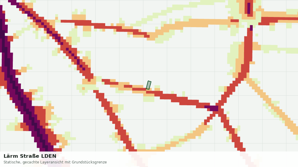 Statische Kartenansicht: Lärm Straße LDEN