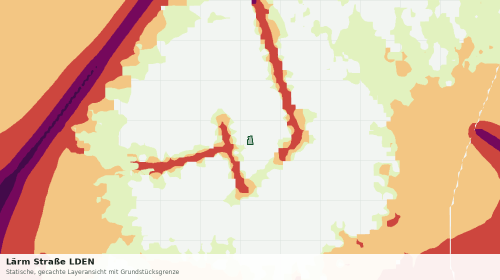Statische Kartenansicht: Lärm Straße LDEN