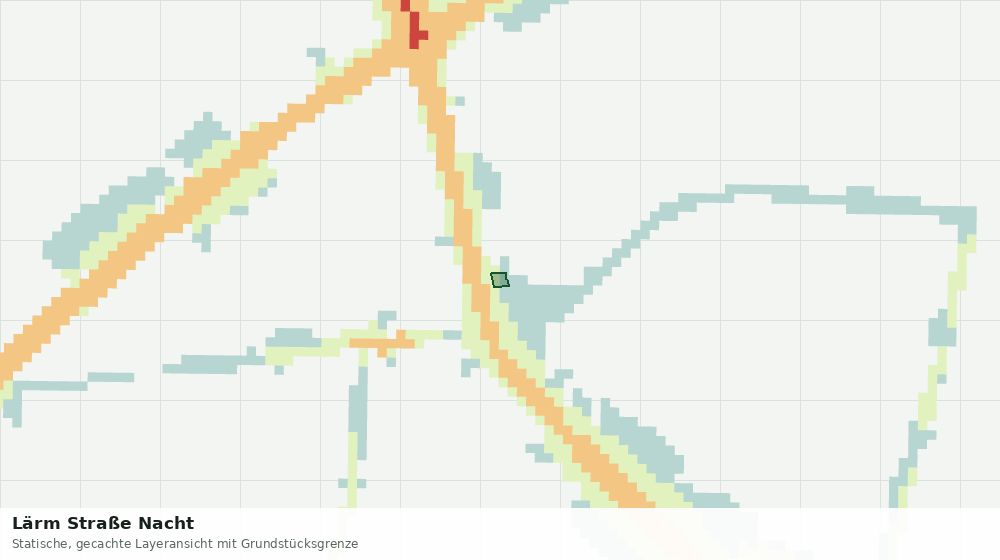 Statische Kartenansicht: Lärm Straße Nacht