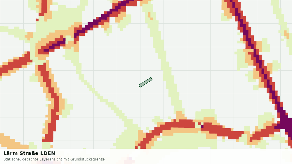 Statische Kartenansicht: Lärm Straße LDEN