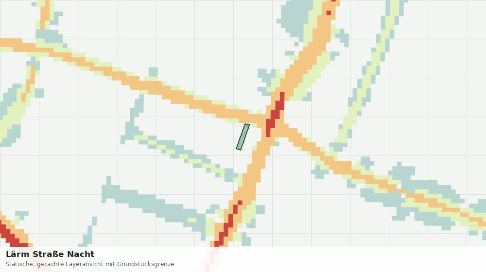 Statische Kartenansicht: Lärm Straße Nacht