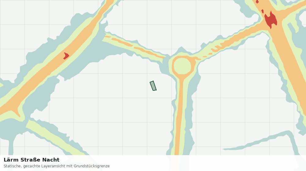 Statische Kartenansicht: Lärm Straße Nacht