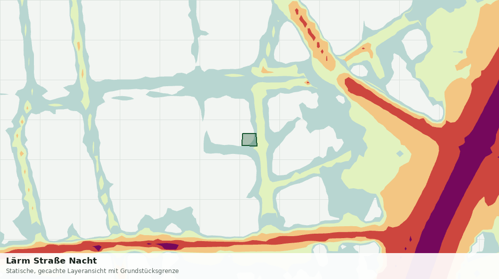 Statische Kartenansicht: Lärm Straße Nacht