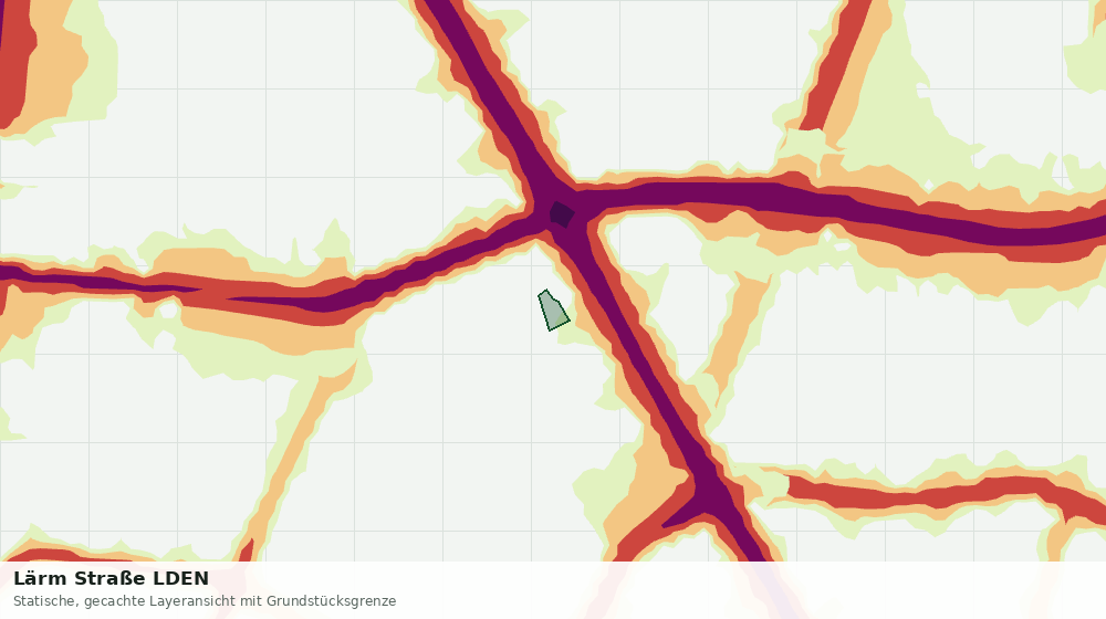 Statische Kartenansicht: Lärm Straße LDEN