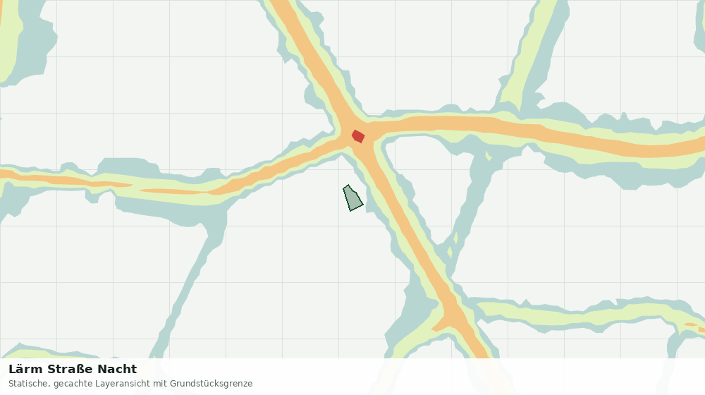 Statische Kartenansicht: Lärm Straße Nacht