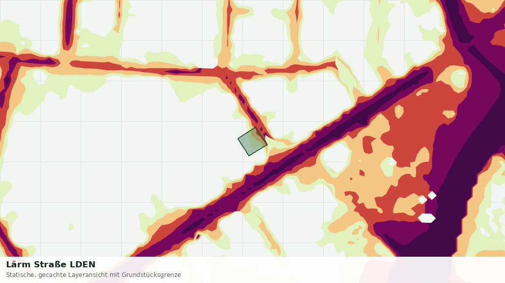 Statische Kartenansicht: Lärm Straße LDEN