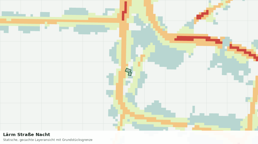 Statische Kartenansicht: Lärm Straße Nacht