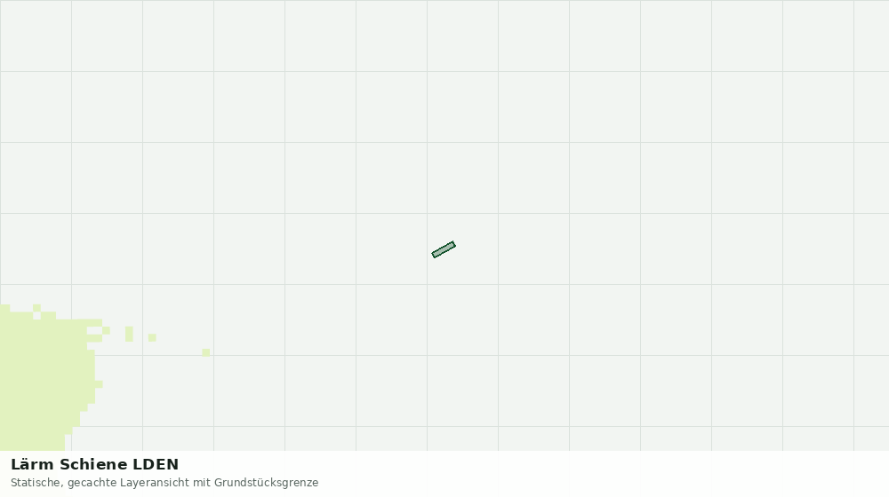 Statische Kartenansicht: Lärm Schiene LDEN