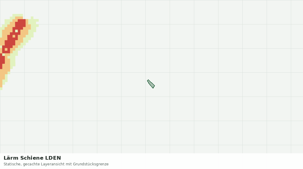 Statische Kartenansicht: Lärm Schiene LDEN