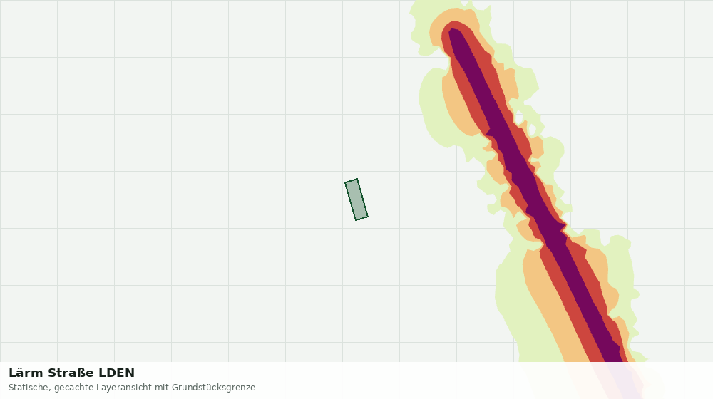 Statische Kartenansicht: Lärm Straße LDEN