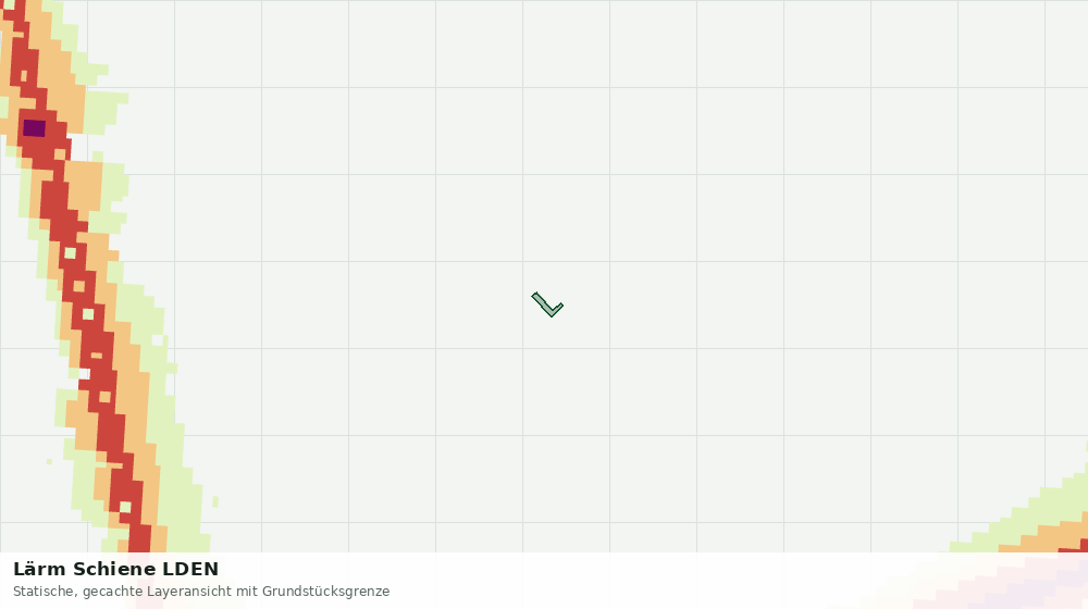 Statische Kartenansicht: Lärm Schiene LDEN