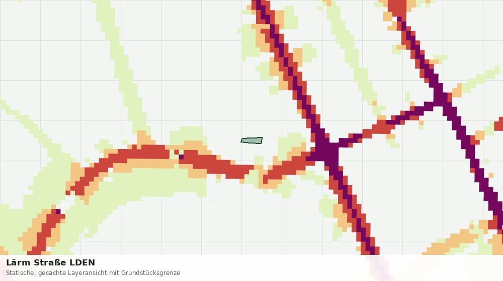 Statische Kartenansicht: Lärm Straße LDEN