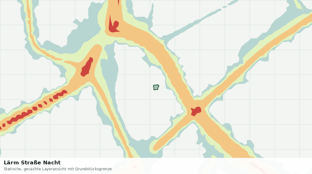 Statische Kartenansicht: Lärm Straße Nacht