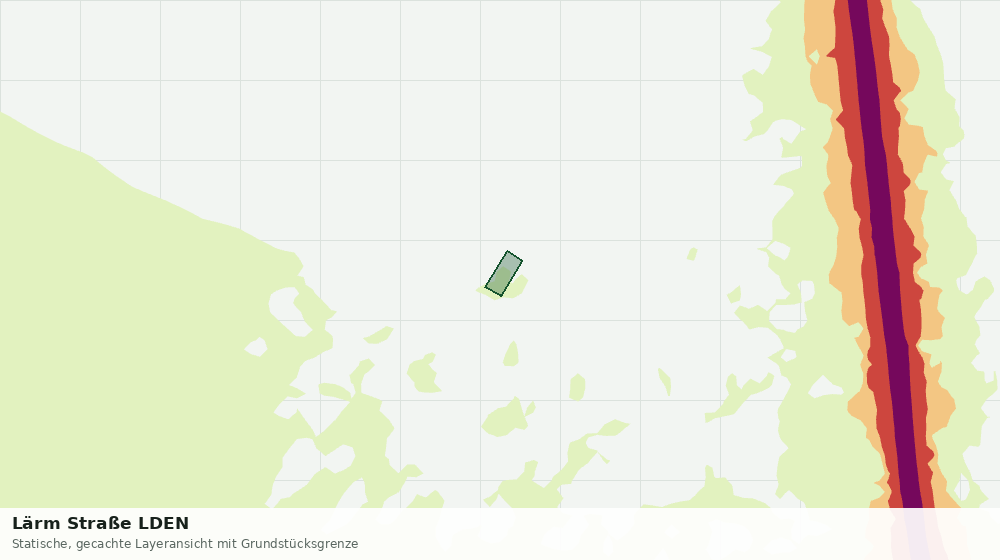 Statische Kartenansicht: Lärm Straße LDEN