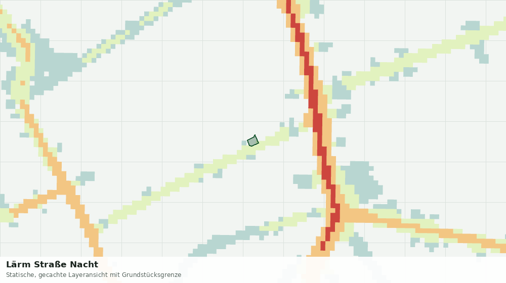 Statische Kartenansicht: Lärm Straße Nacht